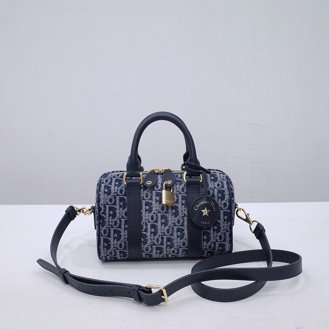 Dior Groove 20 Bag Blue Denim Dior Oblique Jacquard